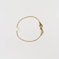 Cove Kid's Initial Bracelet KID'S BRACELET Cove Accessories 18k Gold Plated 1-4 Year/5" + 1/2" ext K