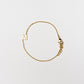 Cove Kid's Initial Bracelet KID'S BRACELET Cove Accessories 18k Gold Plated 0-6 Month/3.74" + 1/4" ext M