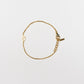 Cove Kid's Initial Bracelet KID'S BRACELET Cove Accessories 18k Gold Plated 0-6 Month/3.74" + 1/4" ext S