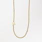 Cove Initial Necklace WOMEN'S NECKLACE Cove Accessories 18k Gold Plated 16" + 2" extender H