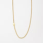 Cove Initial Necklace WOMEN'S NECKLACE Cove Accessories 18k Gold Plated 16" + 2" extender J