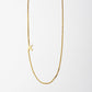 Cove Initial Necklace WOMEN'S NECKLACE Cove Accessories 18k Gold Plated 16" + 2" extender K