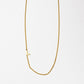 Cove Initial Necklace WOMEN'S NECKLACE Cove Accessories 18k Gold Plated 16" + 2" extender L
