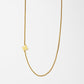 Cove Initial Necklace WOMEN'S NECKLACE Cove Accessories 18k Gold Plated 16" + 2" extender M