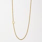 Cove Initial Necklace WOMEN'S NECKLACE Cove Accessories 18k Gold Plated 16" + 2" extender O