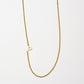 Cove Initial Necklace WOMEN'S NECKLACE Cove Accessories 18k Gold Plated 16" + 2" extender P