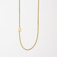 Cove Initial Necklace WOMEN'S NECKLACE Cove Accessories 18k Gold Plated 16" + 2" extender S