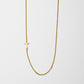 Cove Initial Necklace WOMEN'S NECKLACE Cove Accessories 18k Gold Plated 16" + 2" extender T