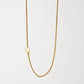 Cove Initial Necklace WOMEN'S NECKLACE Cove Accessories 18k Gold Plated 16" + 2" extender U