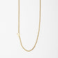 Cove Initial Necklace WOMEN'S NECKLACE Cove Accessories 18k Gold Plated 16" + 2" extender V