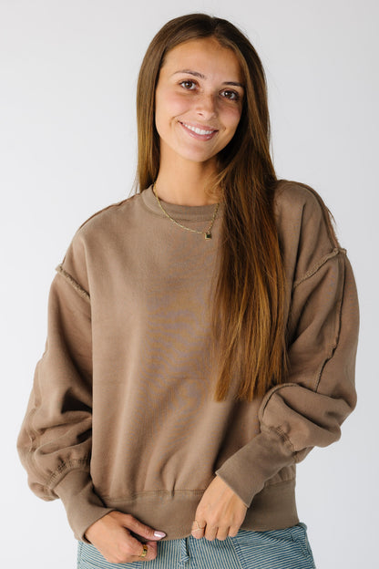 Brass & Roe CTS Reversible Sweater in brown for women and teens
