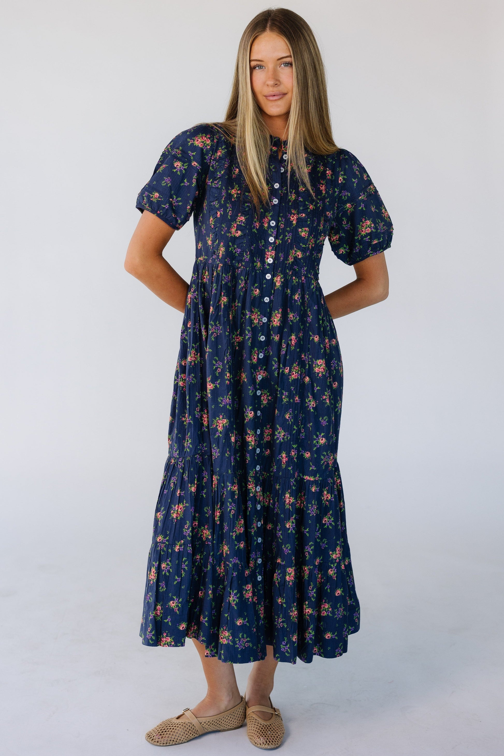 Citrus Flower Fields Spring Dress WOMEN'S DRESS Citrus 