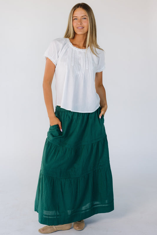 Citrus Shae Spring Skirt in green for women and teens.