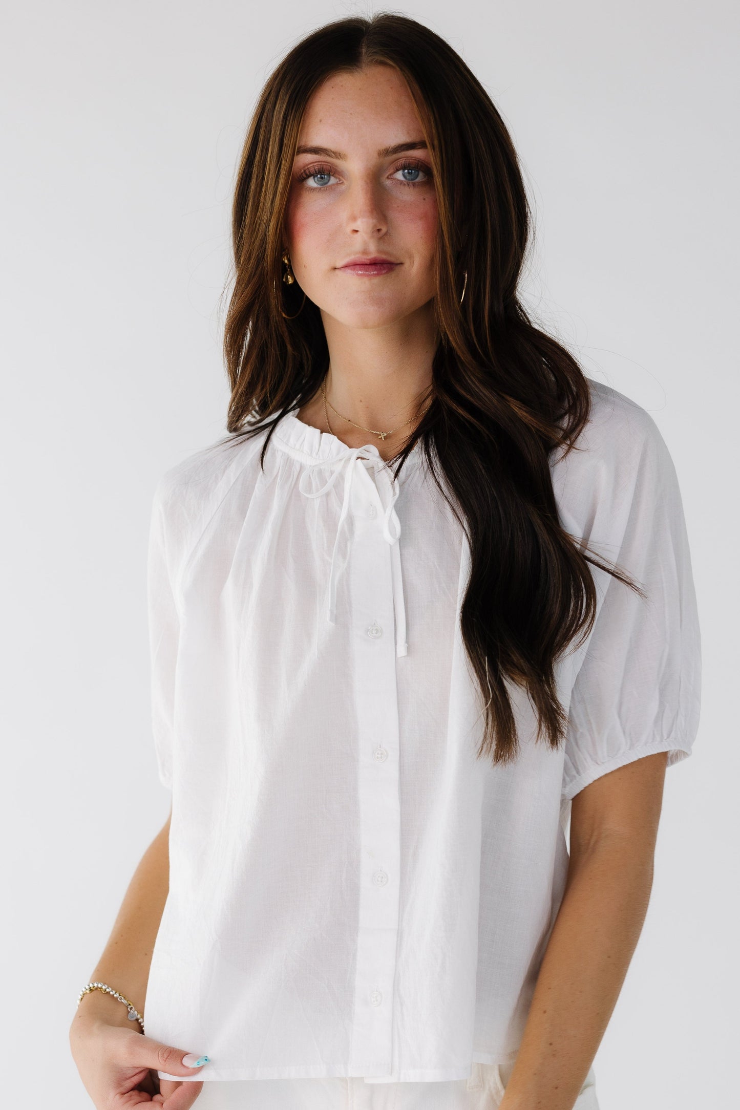 Citrus Carli Top in white for women and teen age girls.