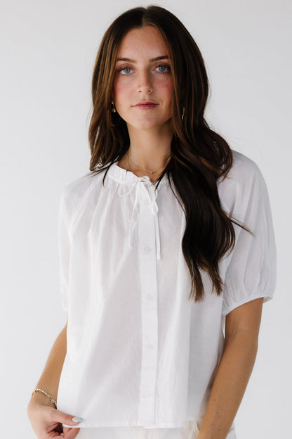 Citrus Carli Top in white for women and teen age girls.