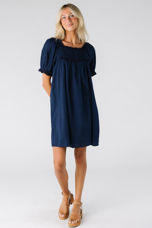 Citrus Eila Delicate Dress for women in navy