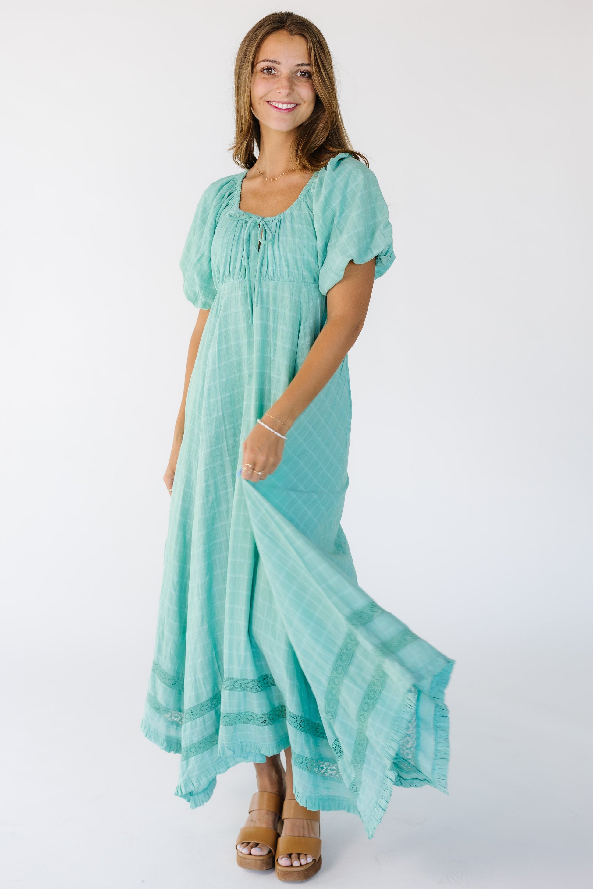 Women Citrus Citrus Lyon Spring Maxi Dress Blue / L Women Citrus Citrus Lyon Spring Maxi Dress Blue / L