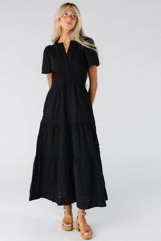 Citrus-Shae Dress - Black Eyelet WOMEN'S DRESS Citrus Black Eyelet XS 