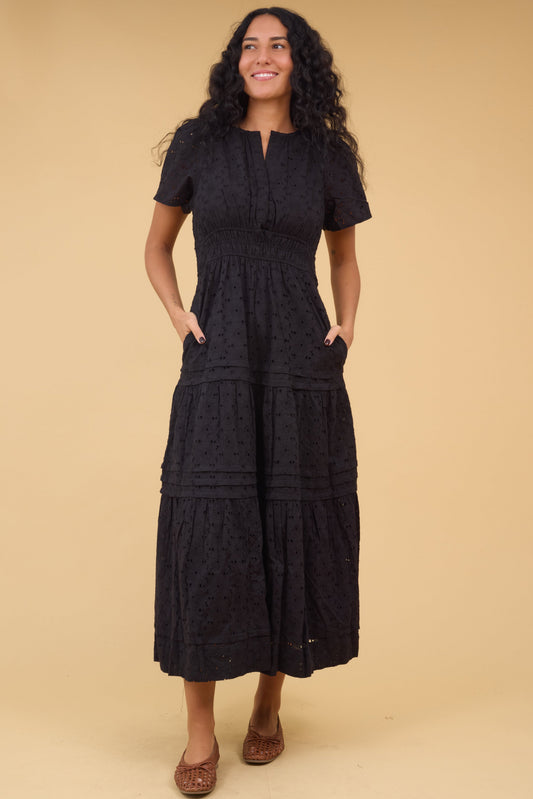 Citrus-Shae Dress - Black Eyelet WOMEN'S DRESS Citrus 