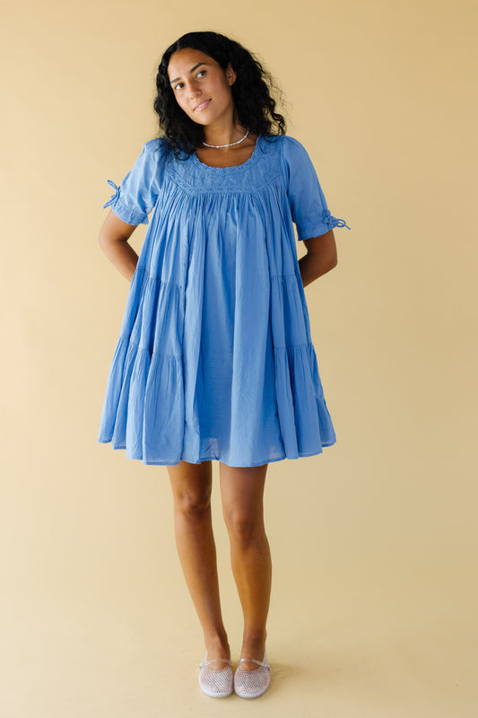 Citrus Spring Take Me Out Knee Dress WOMEN'S DRESS Citrus Cornflower Blue XXS 