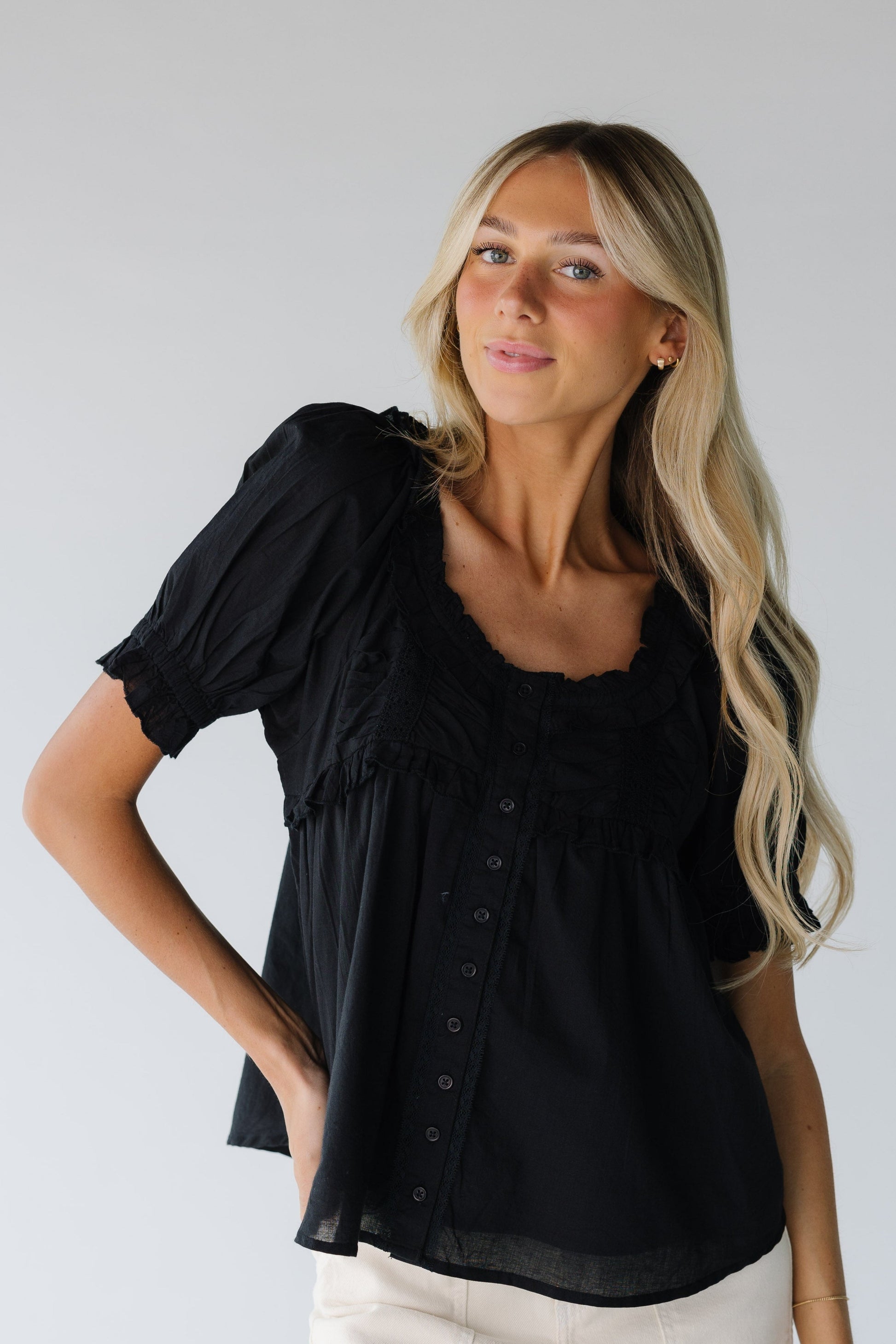 Citrus York Button Top