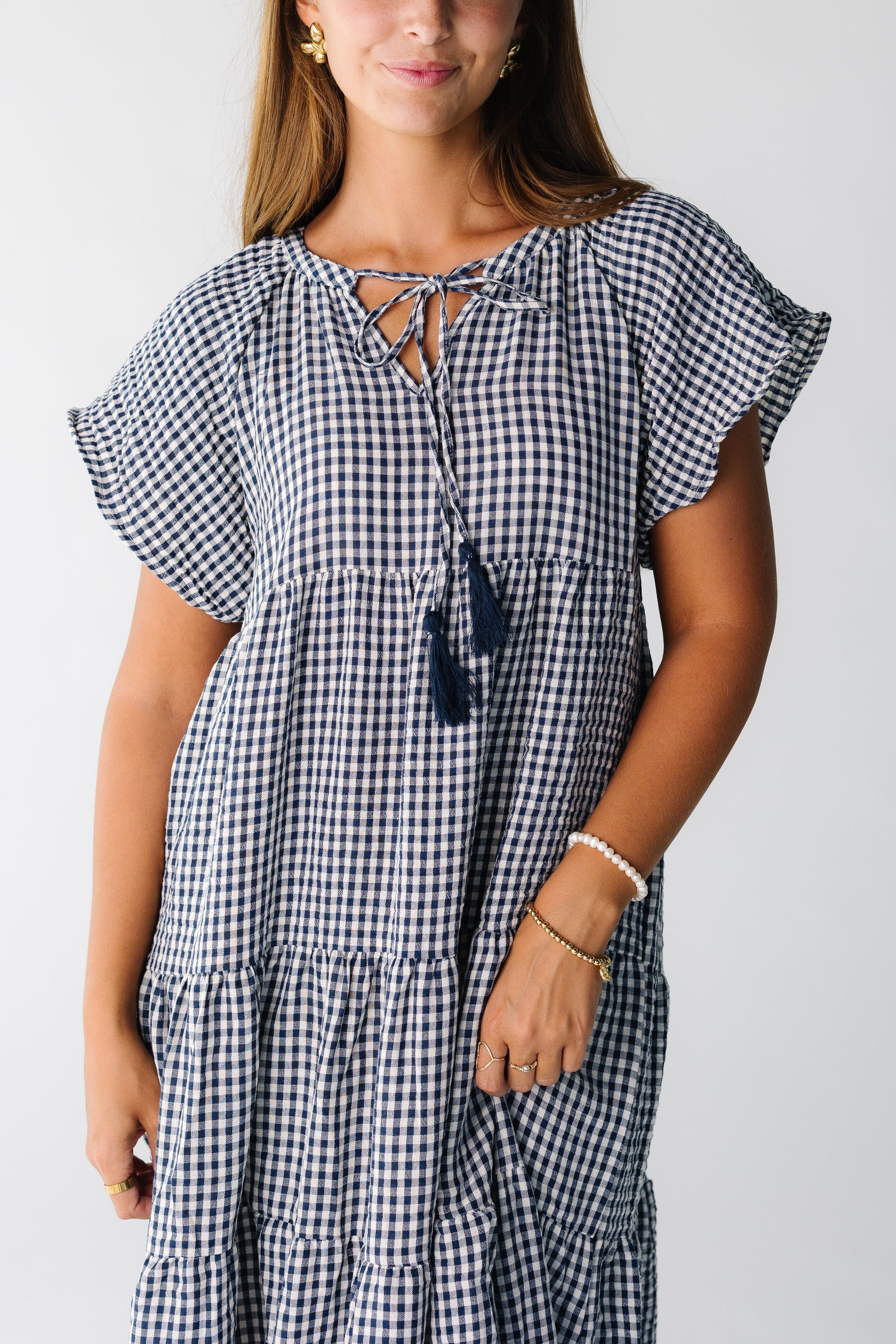 Brass & Roe Elmina Gingham Dress WOMEN'S DRESS brass & roe 