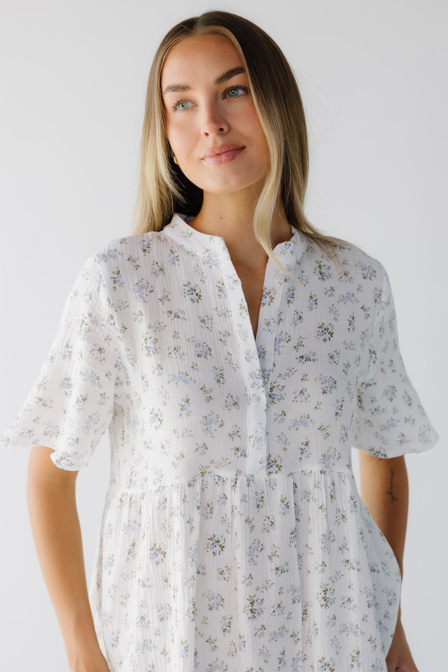 Brass & Roe Pondering Gauze Print Dress WOMEN'S DRESS brass & roe 
