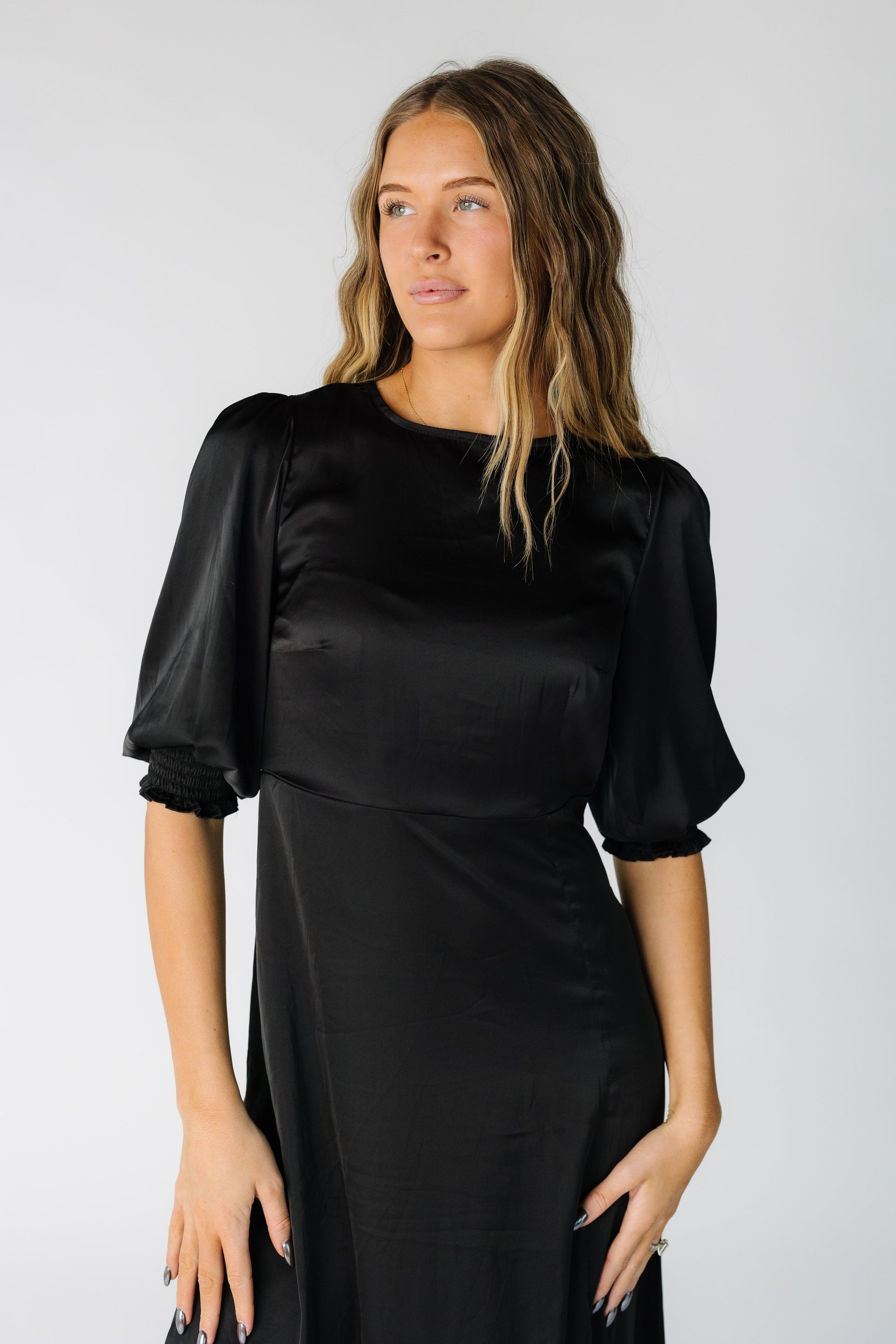 Brass & Roe Charity Satin Dress WOMEN'S DRESS brass & roe 