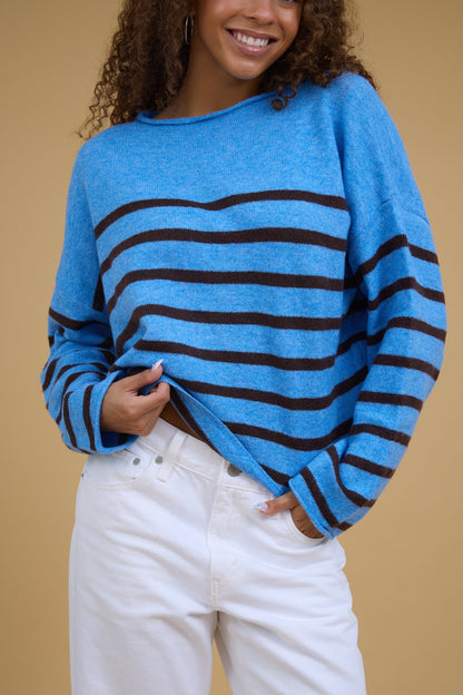 Zoey Striped Pullover Sweater WOMEN'S SWEATERS Things Between 