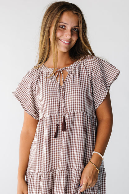 Brass & Roe Elmina Gingham Dress WOMEN'S DRESS brass & roe 