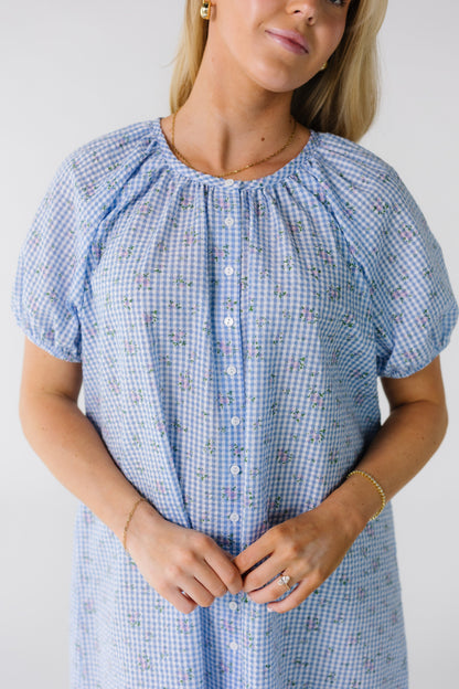 blue and pink gingham dress Spring Style | Pink Gingham