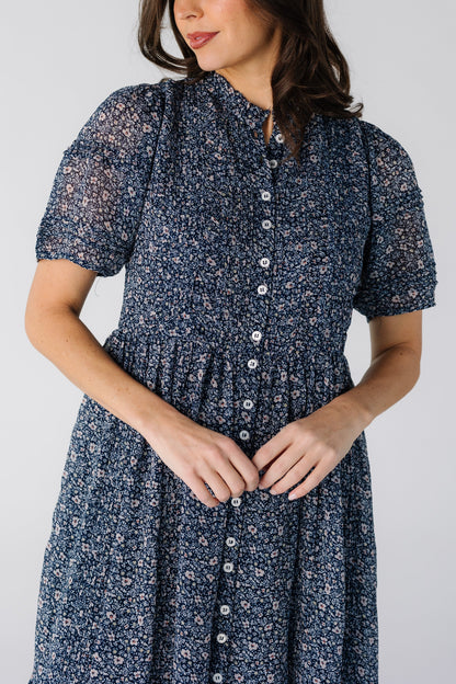 Citrus Flower Fields Chiffon Dress WOMEN'S DRESS Citrus 