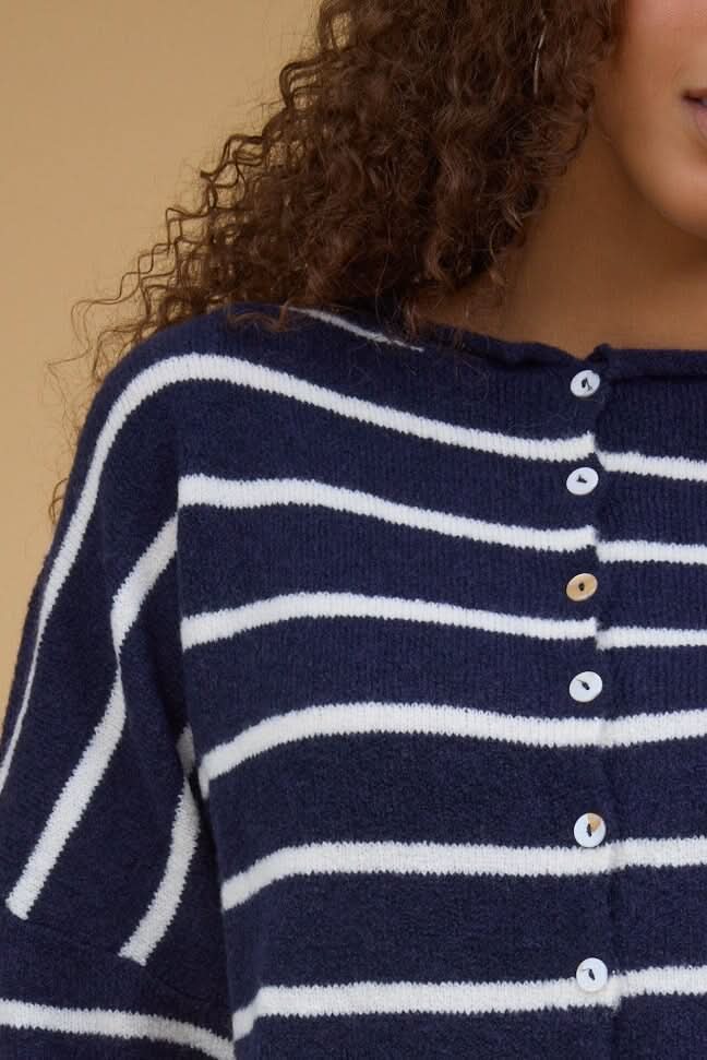 Bentley Striped Cardigan WOMEN'S CARDIGAN Things Between 