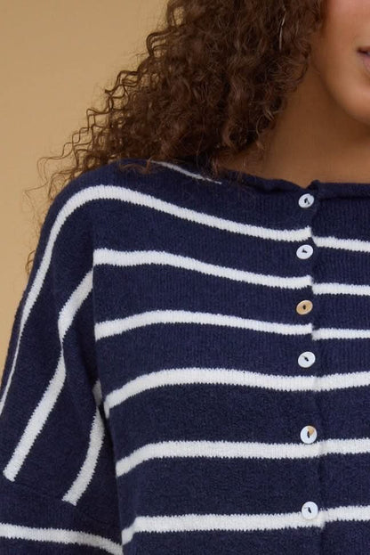 Bentley Striped Cardigan WOMEN'S CARDIGAN Things Between 