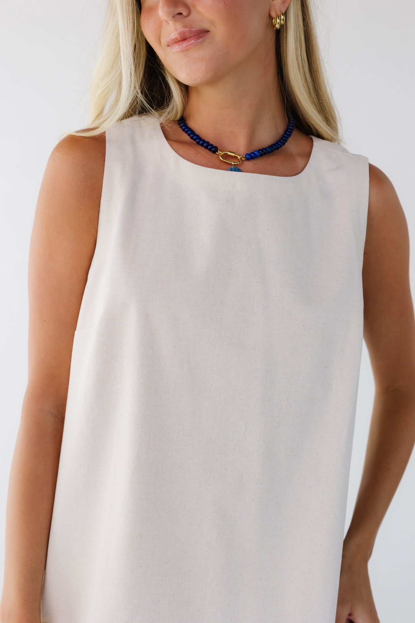 Brass & Roe The Chelsea Dress in cream for women and teen girls.