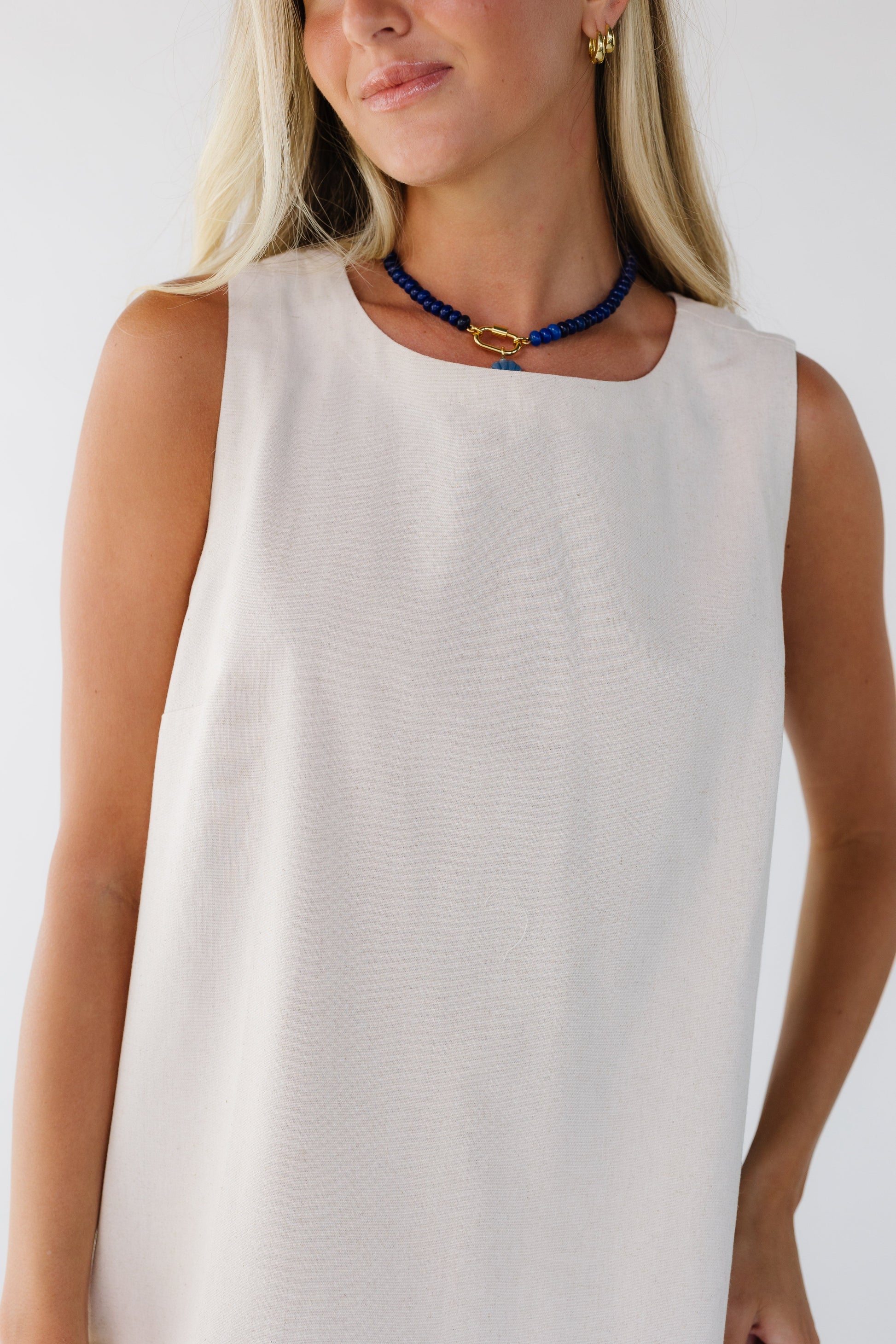 Brass & Roe The Chelsea Dress in cream for women and teen girls.