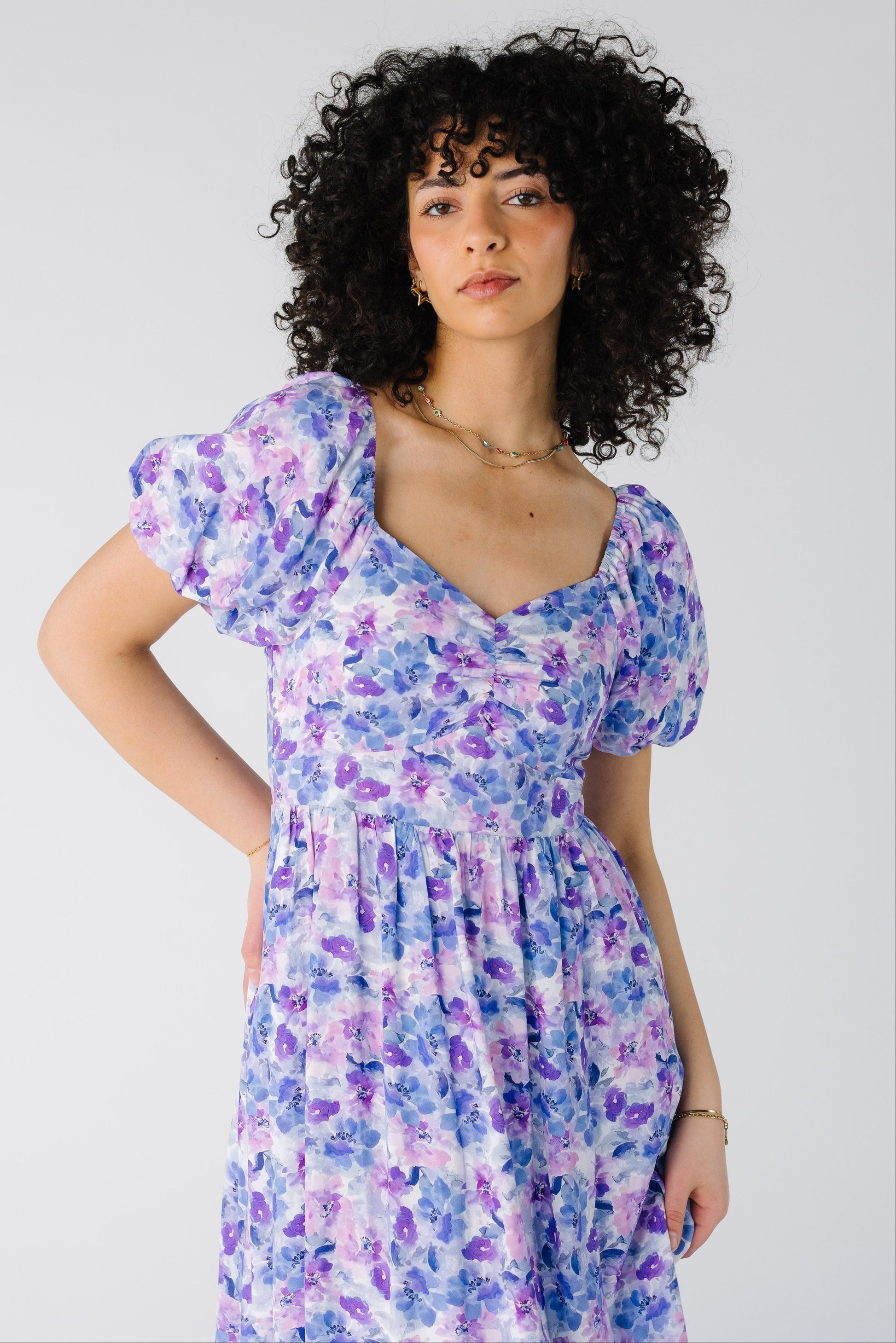 Brass & Roe The Sweetheart Dress WOMEN'S DRESS brass & roe Purple Mixed XS 