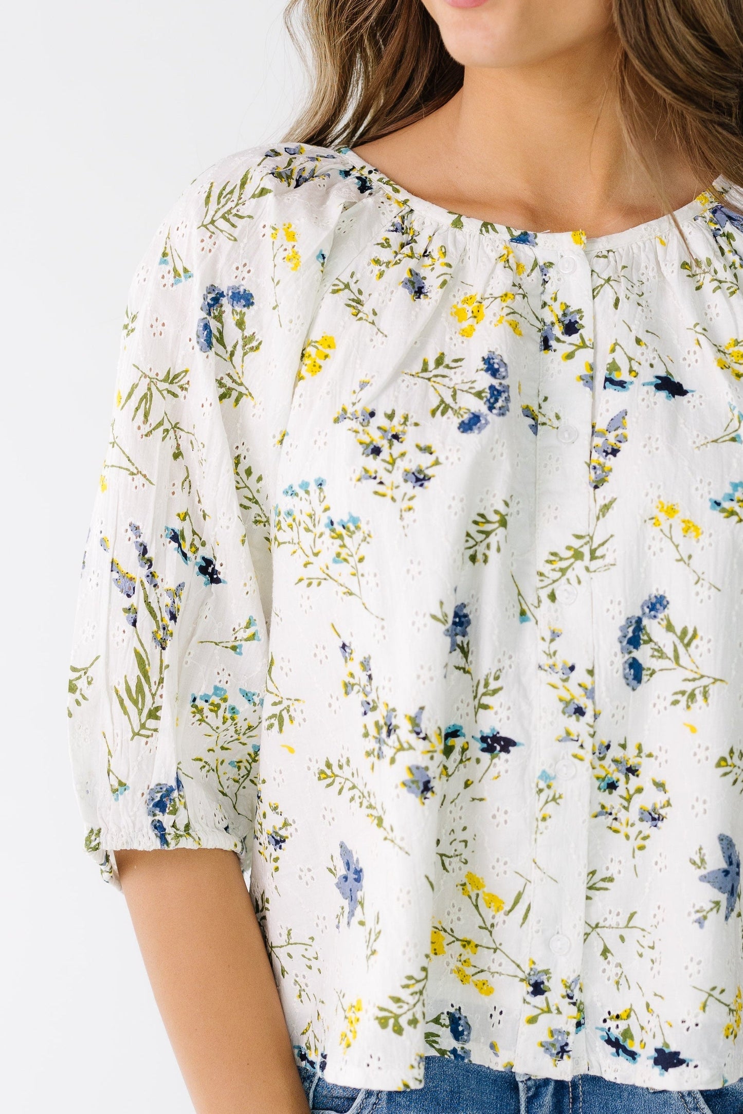 Citrus The Blooming Eyelet Top WOMEN'S TOP Citrus 