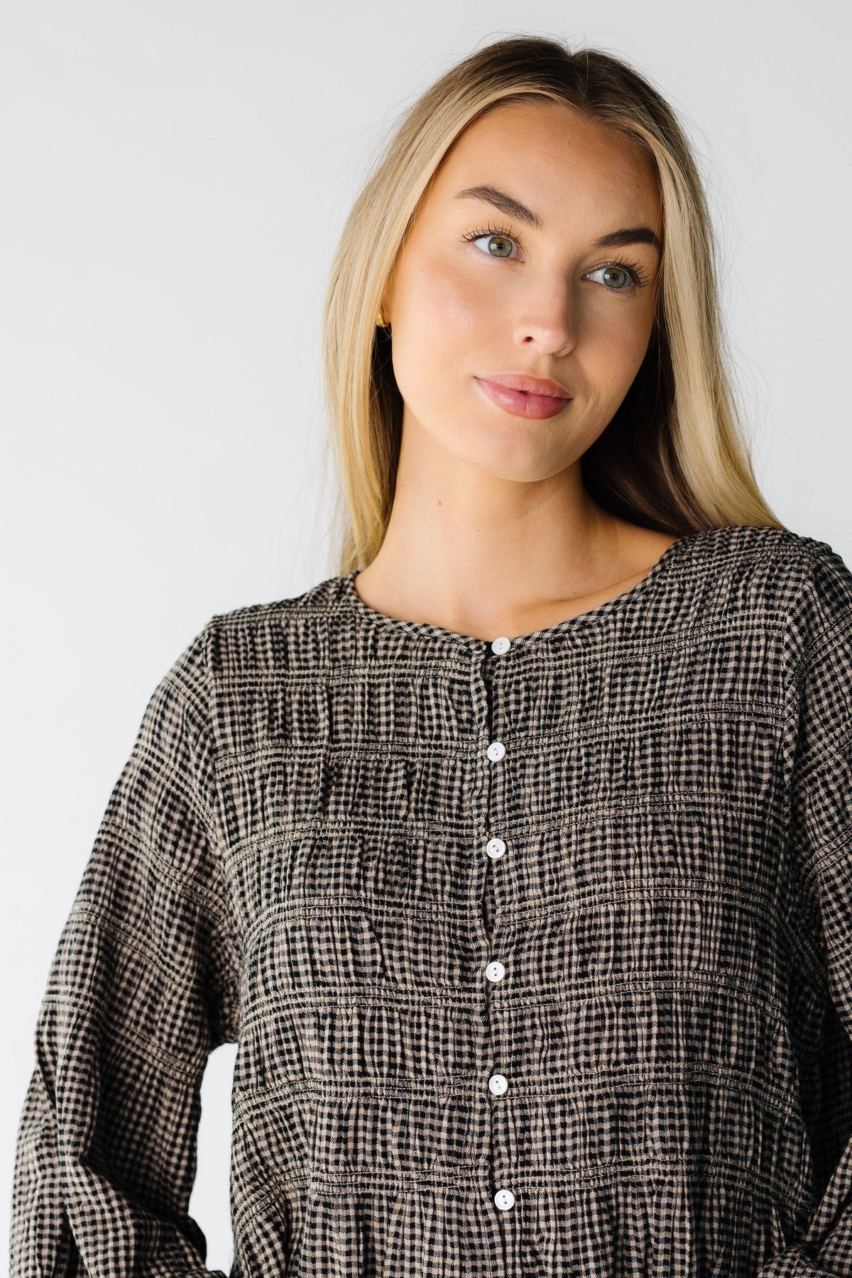 Brass & Roe Mia Smocked Knee Dress WOMEN'S DRESS Brass & Roe 