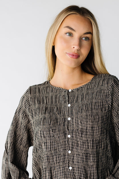 Brass & Roe Mia Smocked Knee Dress WOMEN'S DRESS Brass & Roe 