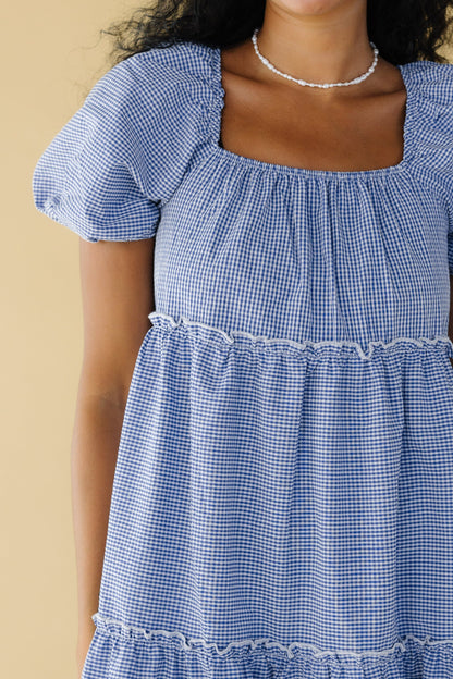 Brass & Roe Charity Tier Dress - Navy/White WOMEN'S DRESS brass & roe 