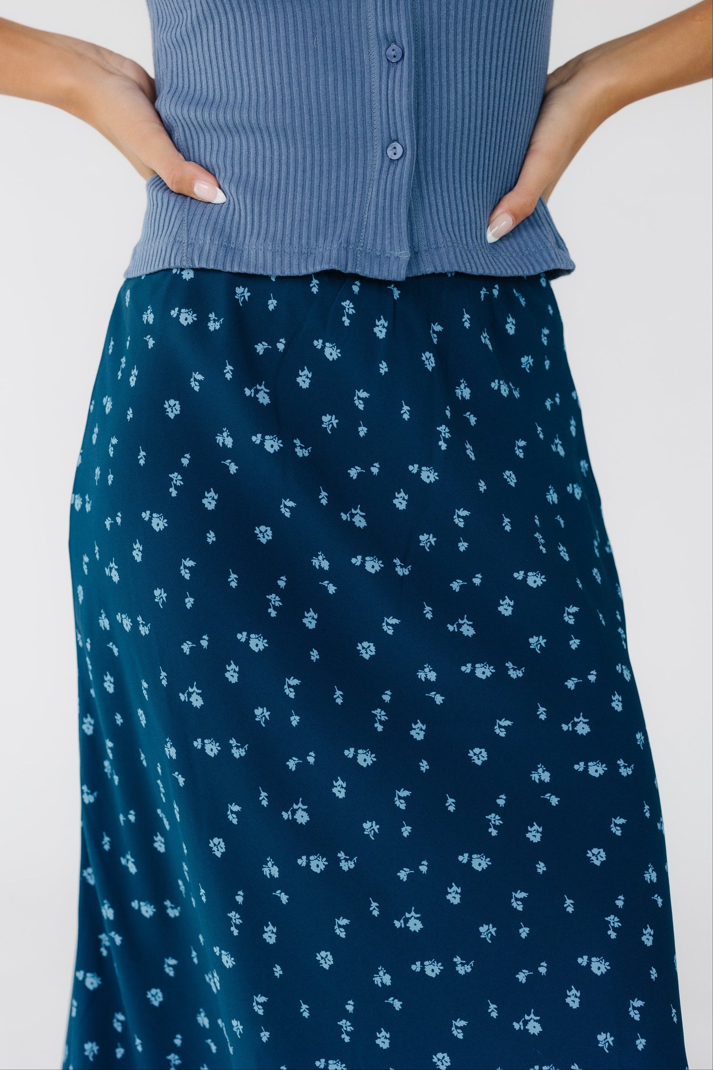 Brass & Roe Ellie Skirt - Deep Blue WOMEN'S SKIRTS brass & roe 