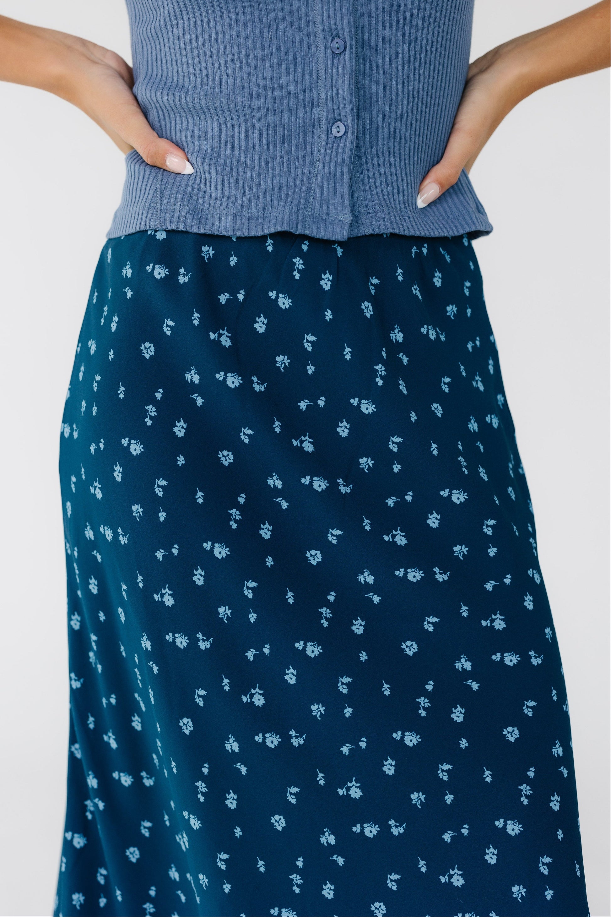 Brass & Roe Ellie Skirt - Deep Blue WOMEN'S SKIRTS brass & roe 