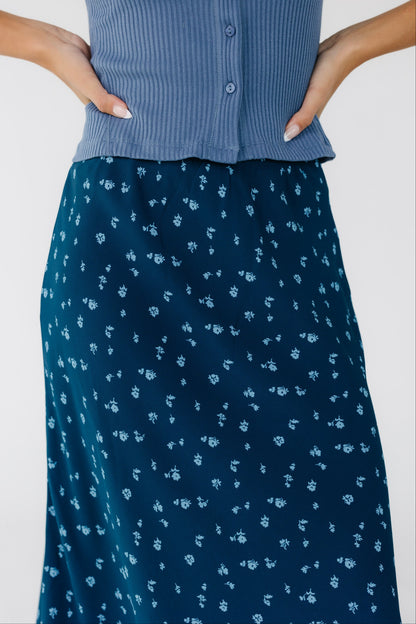 Brass & Roe Ellie Skirt - Deep Blue WOMEN'S SKIRTS brass & roe 