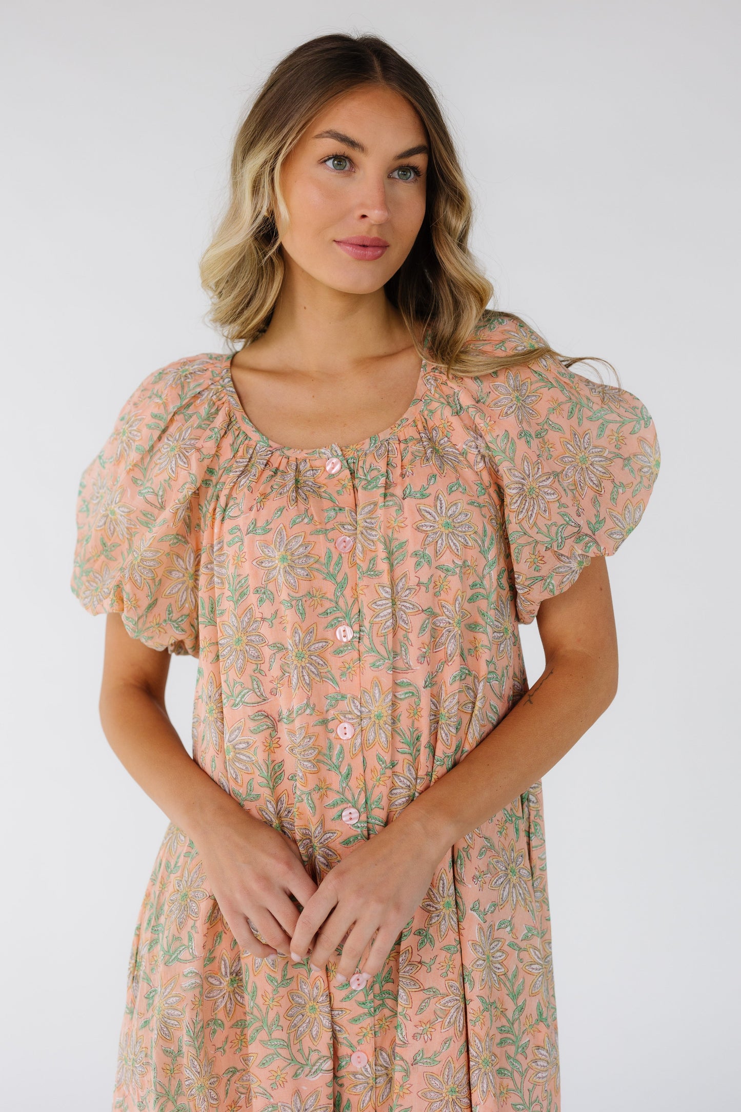 Citrus Button Down Midi Dress -Summer WOMEN'S DRESS Citrus 