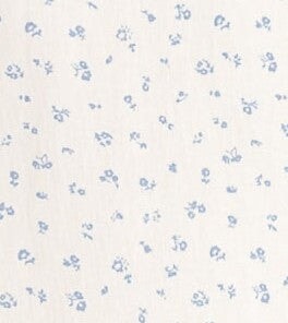 Pansy floral swatch in cream