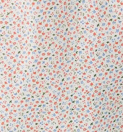 Floral print fabric swatch.