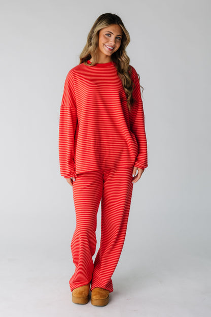 Cutie Everyday Lover Stripe Set - Fabrics Vary Women's Set brass & roe Red XS 