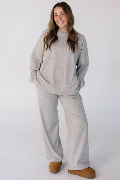 Cutie Petite Everyday Stripe Set in taupe and ivory stripe for women and teens. 