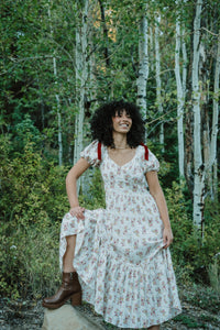 Citrus Swiss Dobby Print Dress